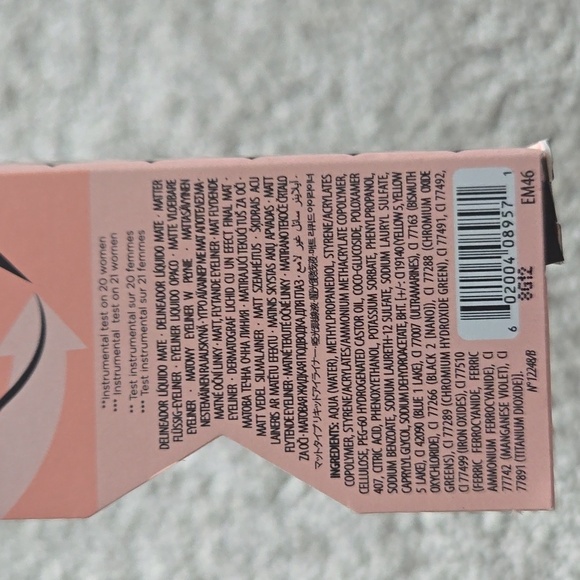 Roller Liner Benefit Black Eyeliner True Matte Liquid Eyeliner Mini .05ml - Picture 5 of 5